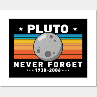 Pluto Never Forget Posters and Art